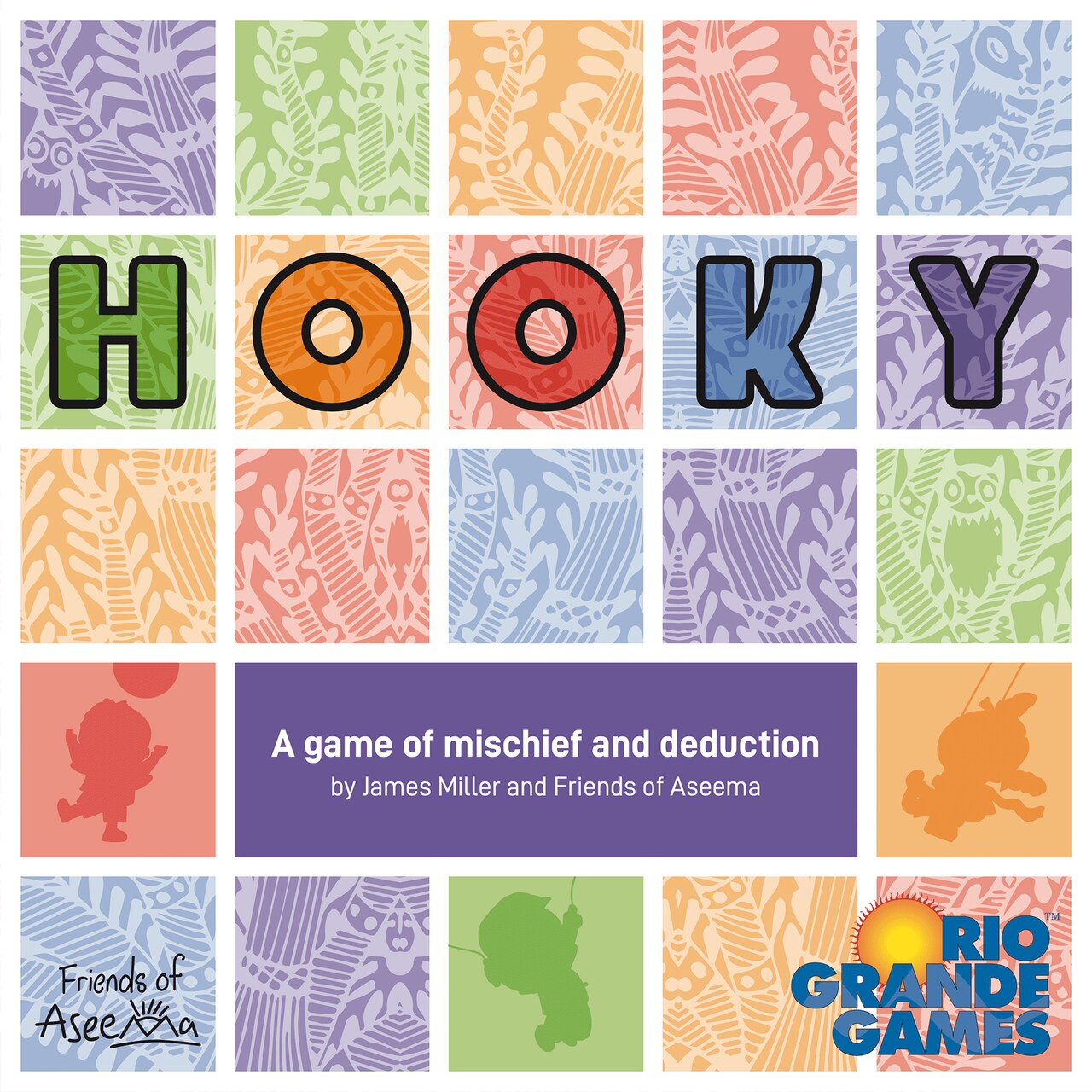 Hooky - Rio Grande Games, Friends Of Aseema, A Game of Mischief & Deduction, 3-5 Players, 30-60 Min, Ages 14+